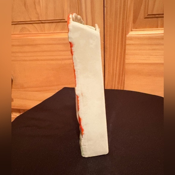 Sail Away Vintage 1940’s-1950s Orange Sky Japan Sailboat Wall Pocket - Picture 3 of 11